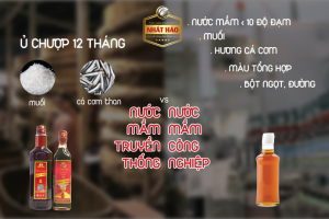 NƯỚC MẮM TRUYỀN THỐNG VÀ NƯỚC MẮM CÔNG NGHIỆP KHÁC NHAU NHƯ THẾ NÀO?